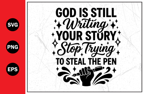 God Story Faith SVG for T-Shirt Designs