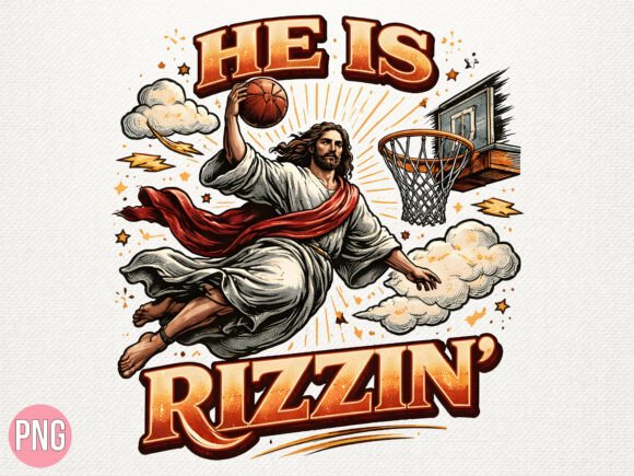 He is Rizzin Jesus Sports PNG Shirt