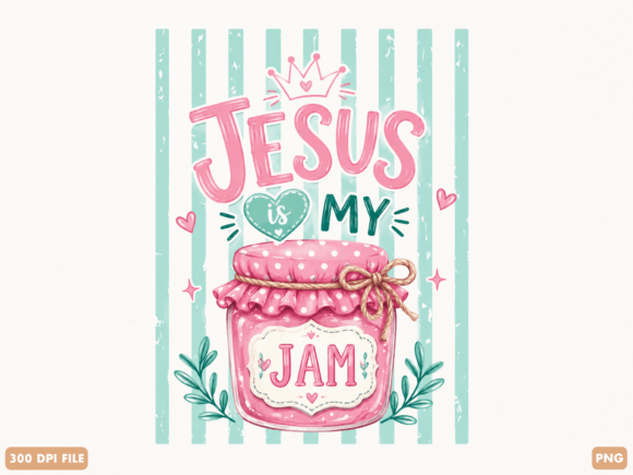 Jesus is My Jam Cute Christian PNG Freebies