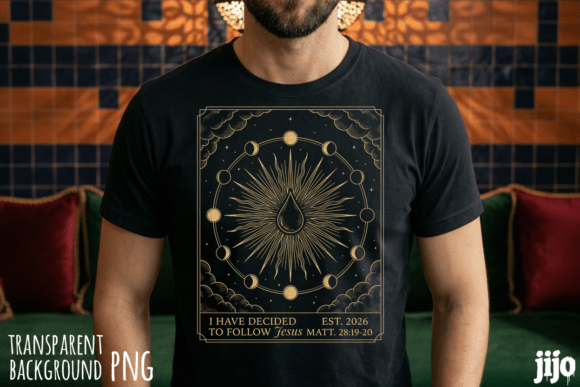 Jesus Moon Clouds Christian PNG T-Shirt Designs