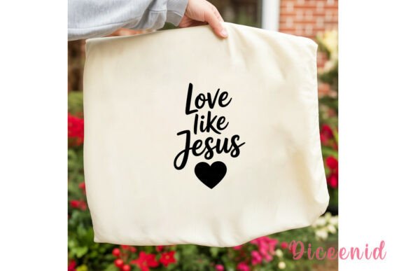 Love Like Jesus Heart Sublimation Design