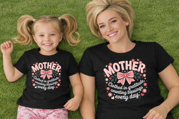 Mother Blessed Christian Mom Design Freebies