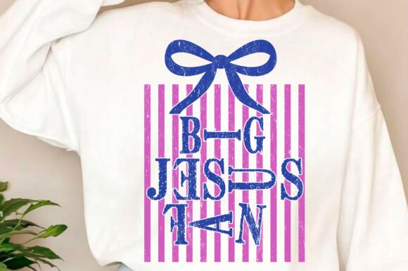 Striped Big Jesus Fan PNG, Preppy SVG for T-Shirt Designs